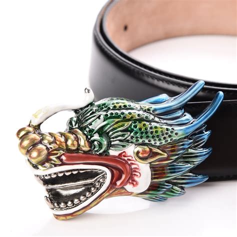 dragon head gucci belt|GUCCI Calfskin Dragon Belt 95 38 Black .